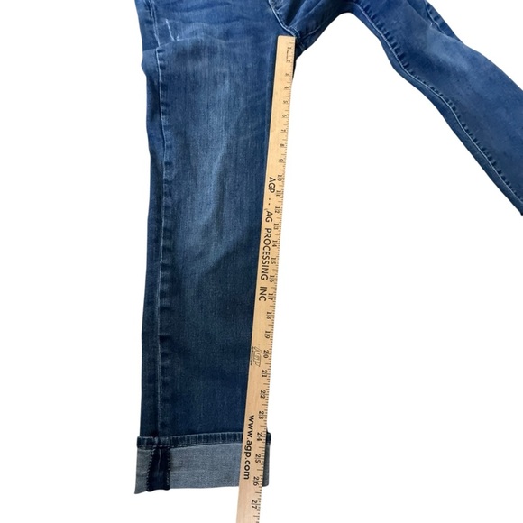 KUT from the Kloth Catherine Boyfriend Jeans Size 6 Distressed Rolled Hem - Picture 5 of 10